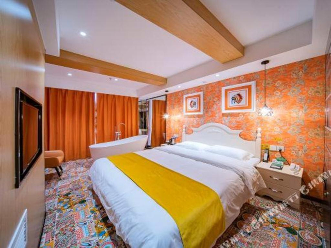 Bedroom 2, Echarm Hotel Hefei West Qilitang Metro Station, Hefei