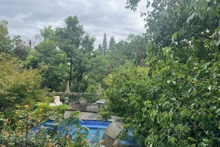 Outdoor pool 3, Mount Emei Baiyuting Yunjian Tangquan B&B, Leshan