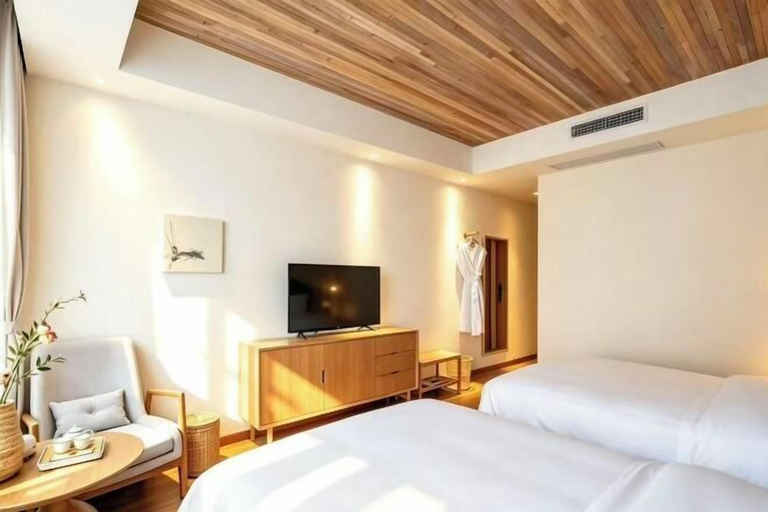 Room 5, Mount Emei Baiyuting Yunjian Tangquan B&B, Leshan