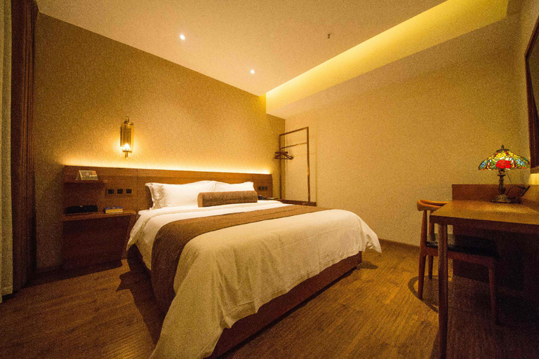 Bedroom 2, James Joyce Coffetel Chengdu Jichang Road Shenxianshu, Chengdu
