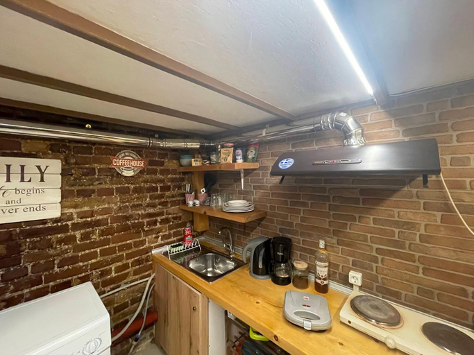 Private kitchen, Cozy Kerkyra Studio With Extra Beds, Ionian Islands