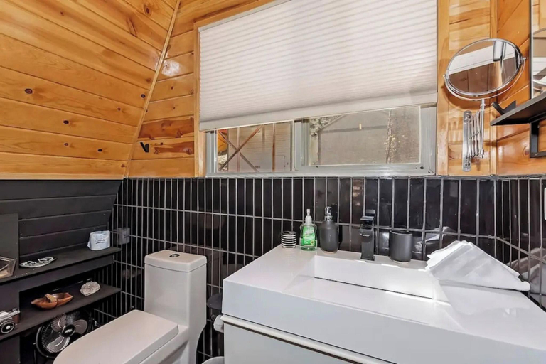 Bathroom 4, Acute A-frame Cabin w WiFi, San Bernardino