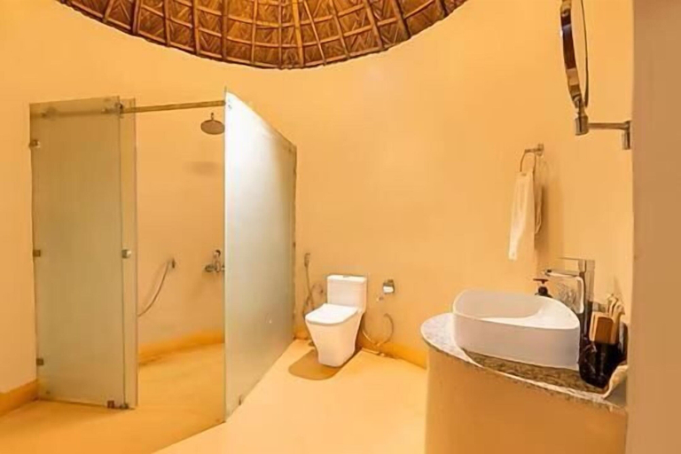 Bathroom, Forest Mud Villas, Hardwar