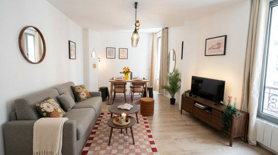 Living area 4, FurtiveStay - Sentier - Ponceau, Paris