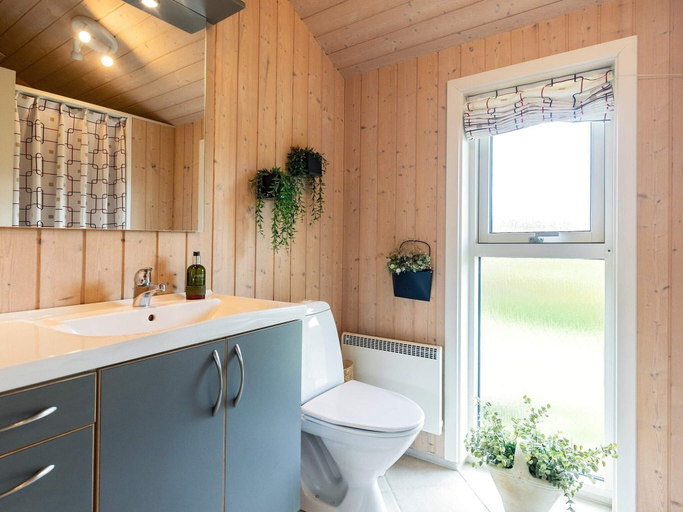Bathroom, 8 Person Holiday Home in Lokken, Hjørring