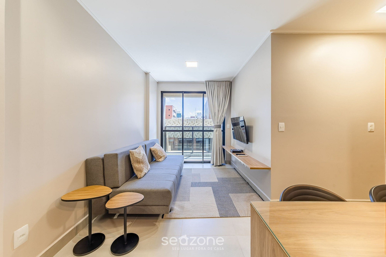 Living area 2, Apart in Building w/ Pool and Barbecue. Sli0715, Maceió (capital)