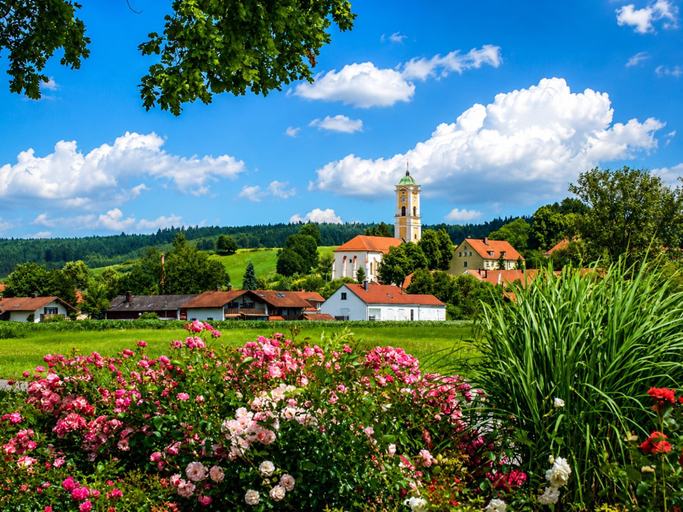 View from property 5, Wundervolles Studio am Kurpark in Bad Birnbach, Rottal-Inn