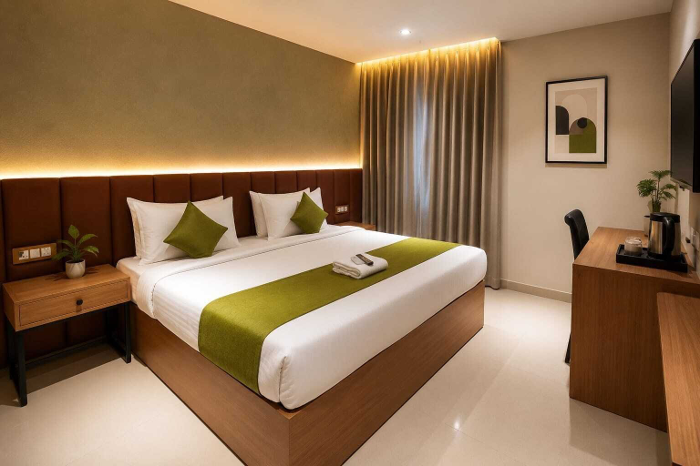 Bedroom 2, La Riviera Suites, Hyderabad