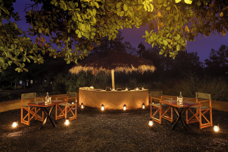 Outdoor dining, The Safari Lodge Pench, Seoni