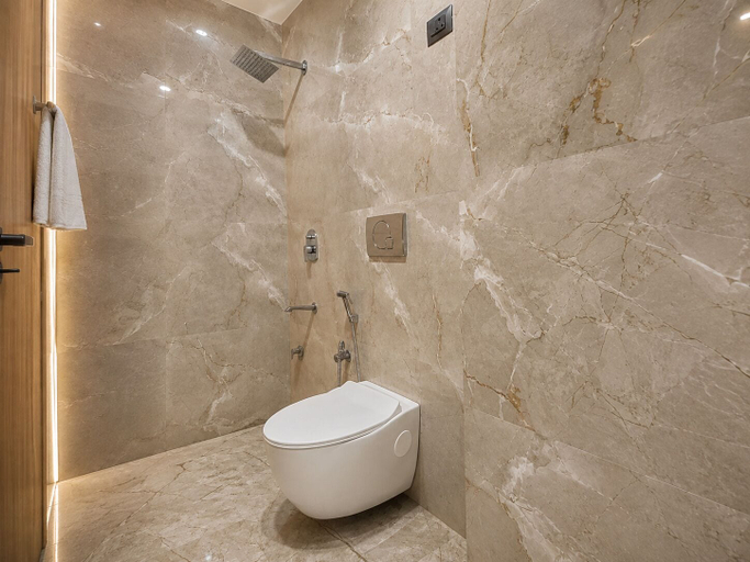 Bathroom 3, Hotel Akrati Inn Vrindavan, Mathura