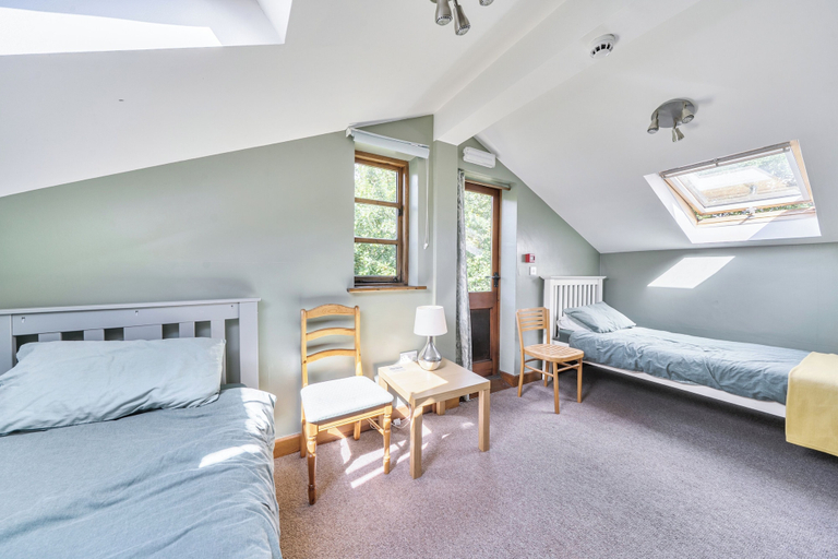 Bedroom 3, 3-bed Barn Eco-lodge on the Tarka Trail, Devon