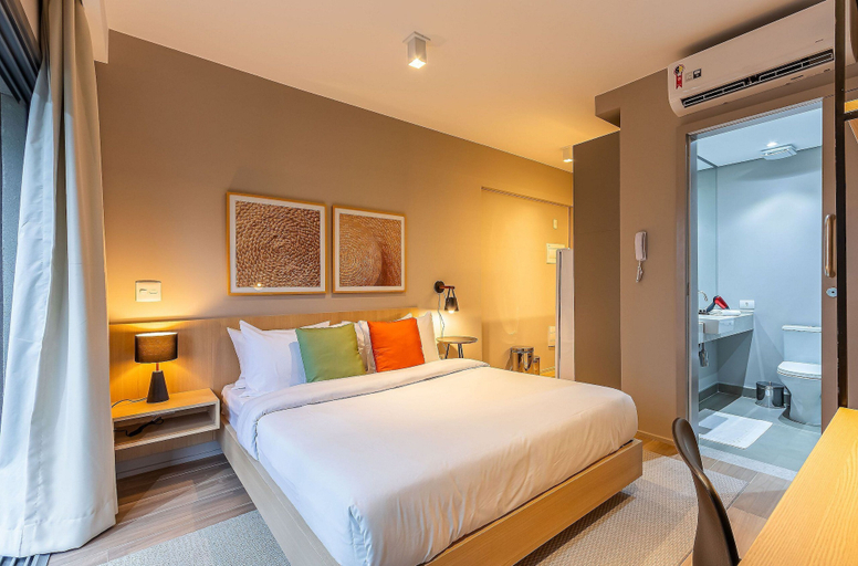Bedroom 3, Next Haddock by Viva - Apartamentos próximos ao MASP e a metros da Estação Consolação e Avenida Paulista, São Paulo