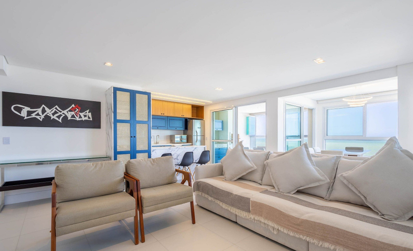 Living area 3, Apt w/ Balcony, BBQ & sea View Shc0801, Piçarras