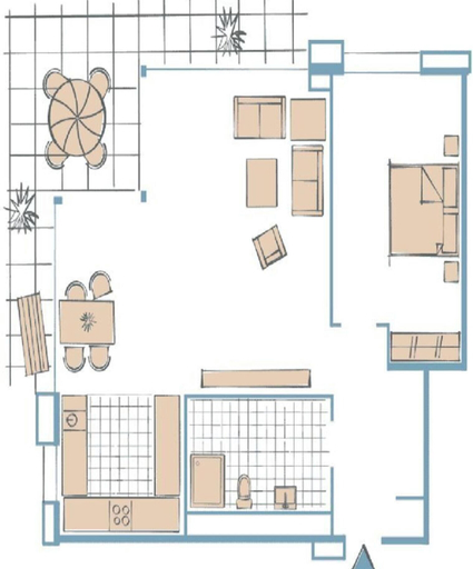 Floor plan 3, Holiday Apartment With 1 Bedroom, Ostholstein