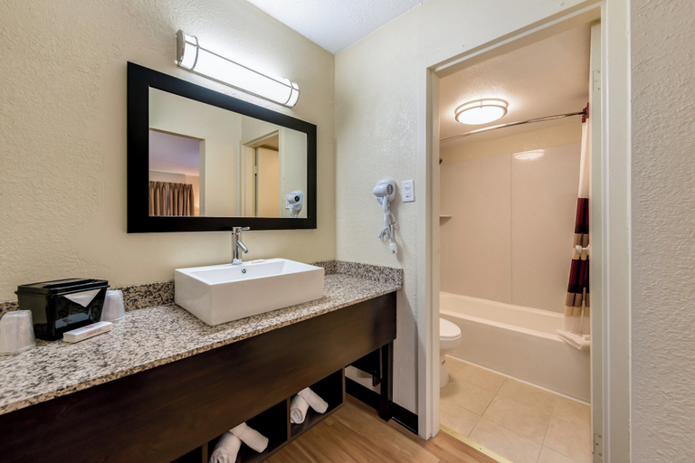 Bathroom 3, Red Roof Inn Marion, IN, Grant