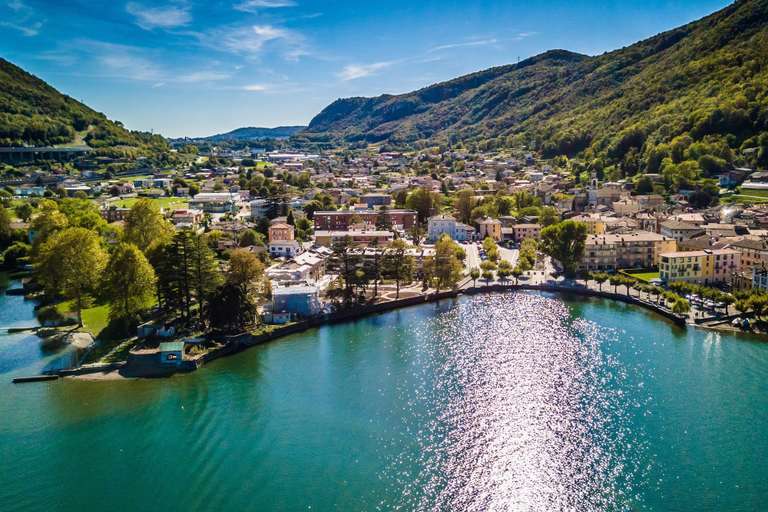 Aerial view 2, Emotion Lake Lugano With Direct Lake Access and Shared Pool, Mendrisio
