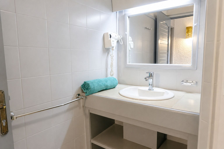 Bathroom 4, Lankraz Hotel, Mauritius