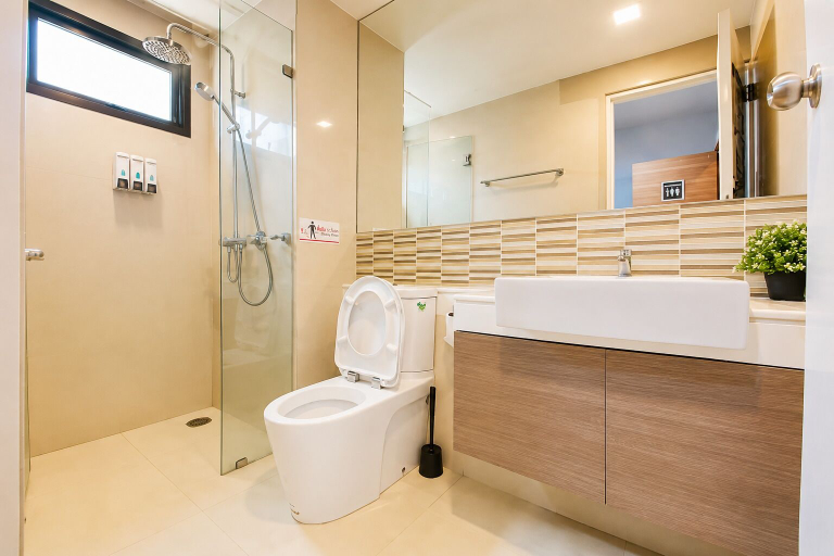 Bathroom 3, Wisdom Muangthong Hostel, Pak Kret