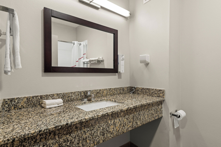 Bathroom 4, Red Roof Inn Baton Rouge, East Baton Rouge