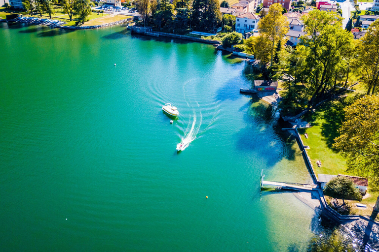 Aerial view 4, Emotion Lake Lugano With Direct Lake Access and Shared Pool, Mendrisio