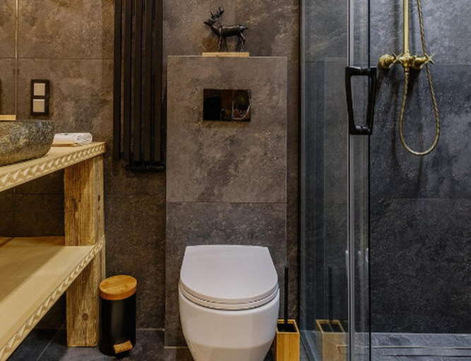 Bathroom 3, Holiday Home in the Mountains, Sauna, Jacuzzi, Tatra