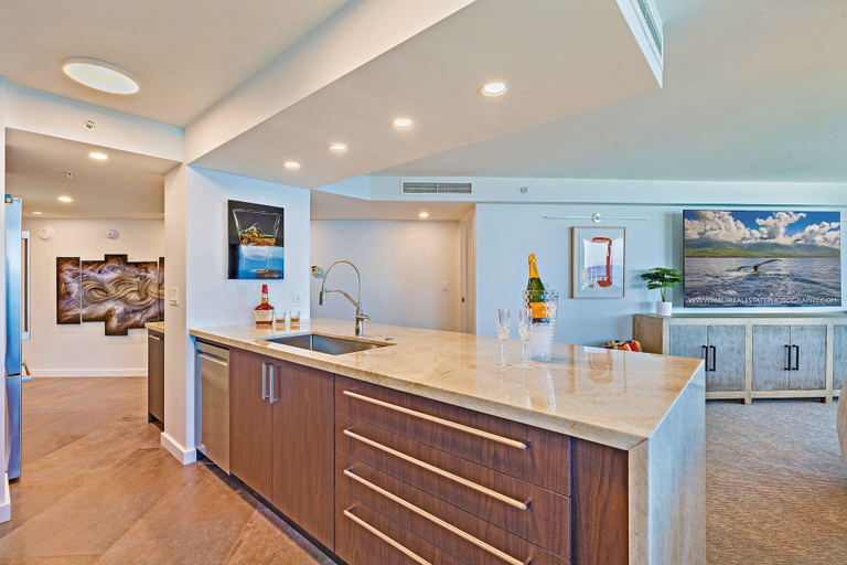 Interior 4, Beachfront 2BR Condo w Stunning Ocean Views - Kaanapali Shores 702, Maui