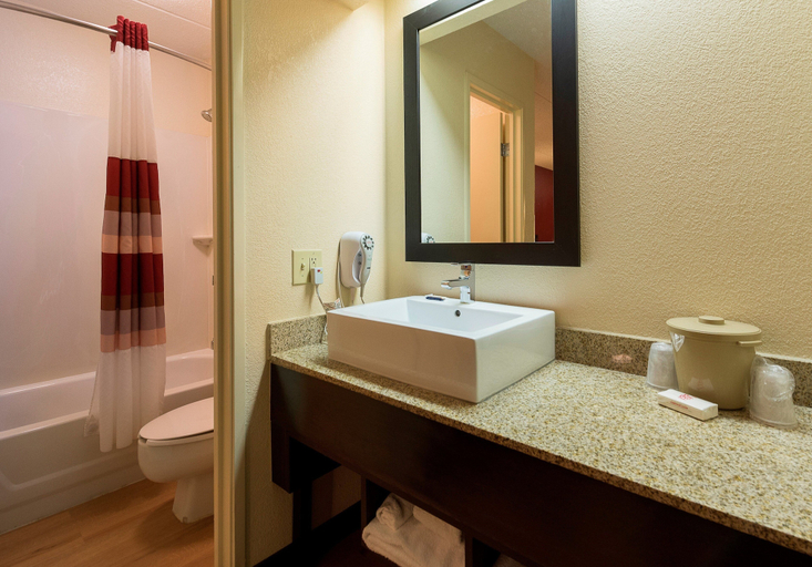 Bathroom 4, Red Roof Inn Washington, PA, Washington