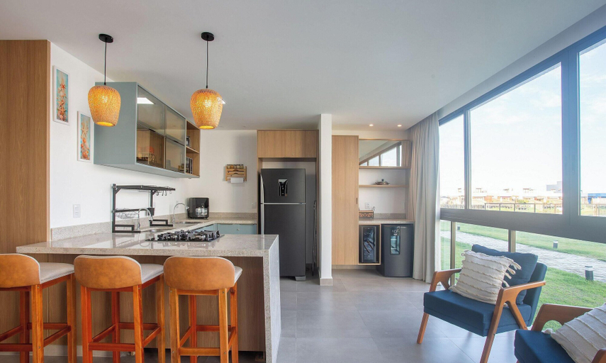 Private kitchen 3, Apartment in Condominium With Pool Vll0002, Maraú