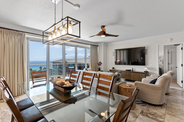 Interior 3, 3BD Oceanfront Retreat w/ Lanai, Floor-to-ceiling Views & Modern Kitchen - Honua Kai 825, Maui