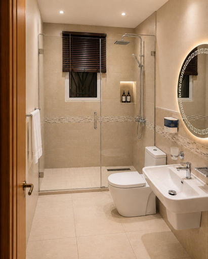 Bathroom 4, Kiniz Apartments and Hotel Uyo, Uyo