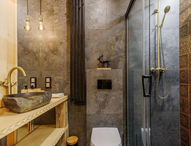 Bathroom 5, Holiday Home in the Mountains, Sauna, Jacuzzi, Tatra