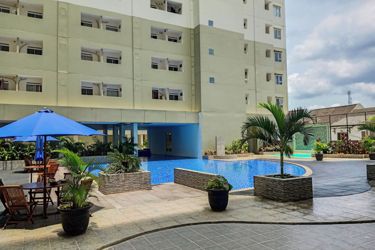 Exterior 2, Sky Blue Studio At Apartment Loftvilles City, South Tangerang