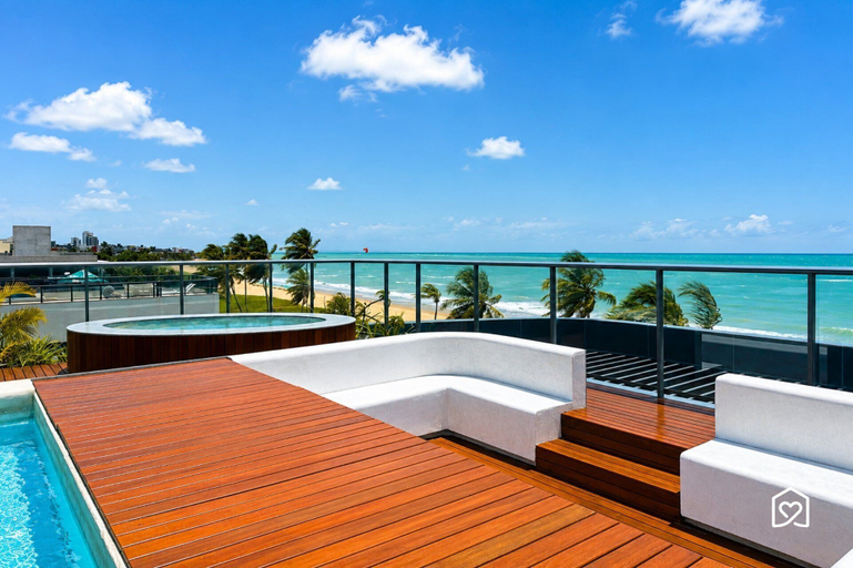 Outdoor spa tub, Setai Aquamaris - LikeHome Hospedagens, João Pessoa
