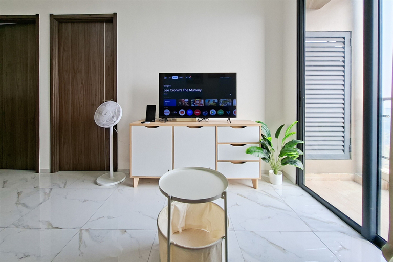 Television, Beautifully Designed 2Br At Apartment Sky House Bsd, South Tangerang