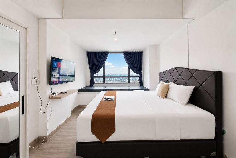 Room 2, Homey Studio Room With City View At Apartment Collins Boulevard, Tangerang