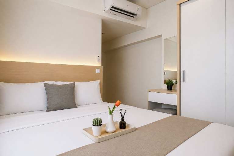 Room 4, Modern Warm 2Br At Apartment Meikarta District 2, Cikarang
