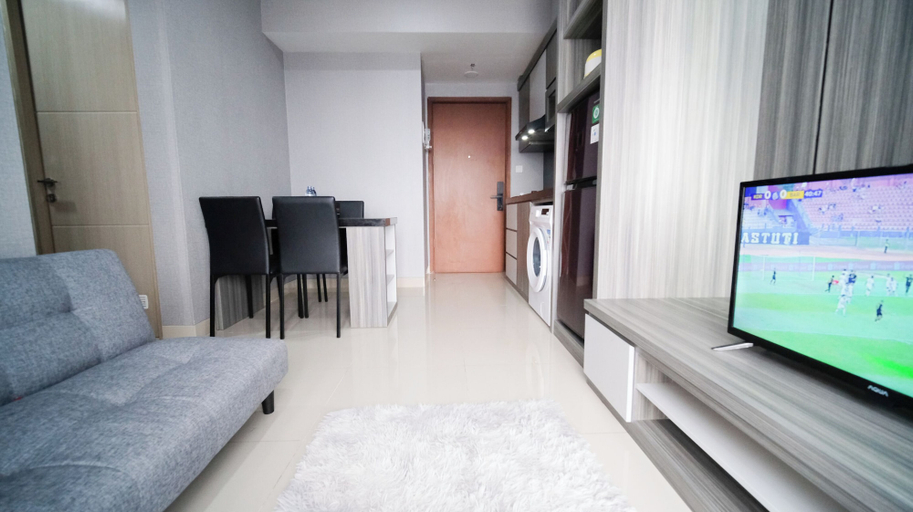 Living area, Good Choice And Spacious 2Br At Grand Dharmahusada Lagoon Apartment, Surabaya