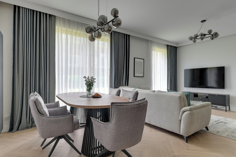 Private kitchenette, Nadmorski Dwór with Parking Sauna & Gym, Gdańsk City