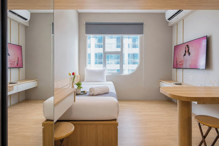Room 4, Stylish And Warm Studio At Apartment The City Square Surabaya, Surabaya
