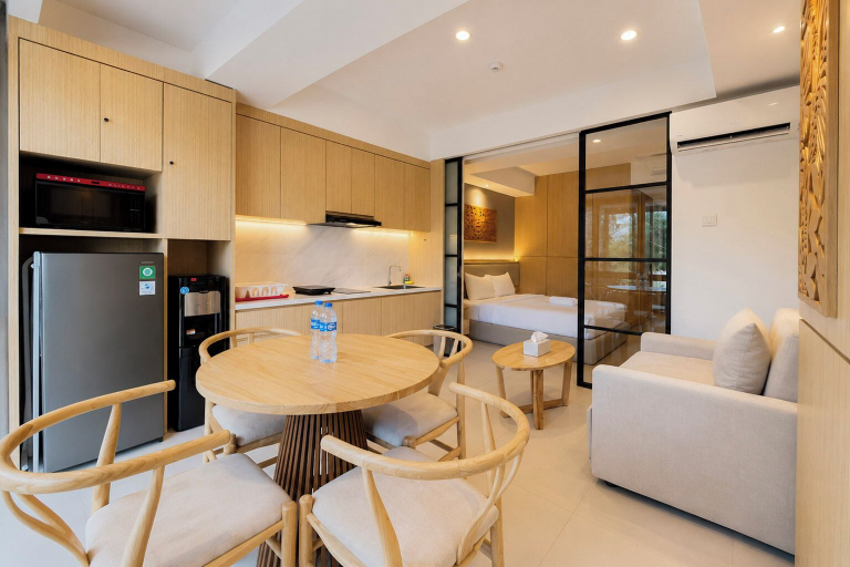 Living room, Serene 1BR Lavaya Nusa Dua Bali, Badung