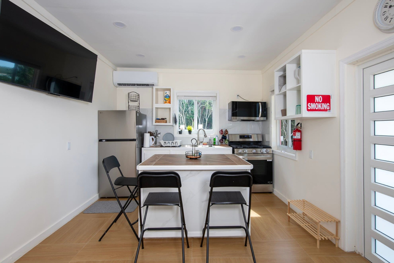 Private kitchen 3, Moonlit Escape - Brand New Cottage Steps From Caribbean-side 1 Bedroom Home