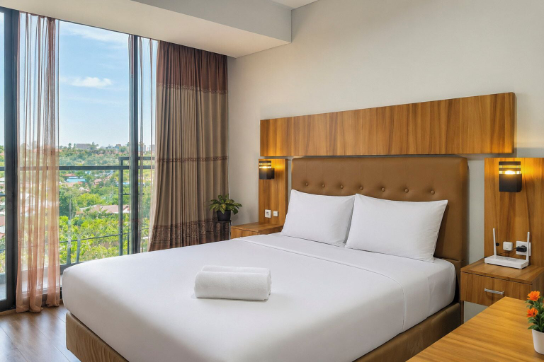Room 4, Modern Breezy Studio At Apartment Tamansari Skylounge Balikpapan, Balikpapan