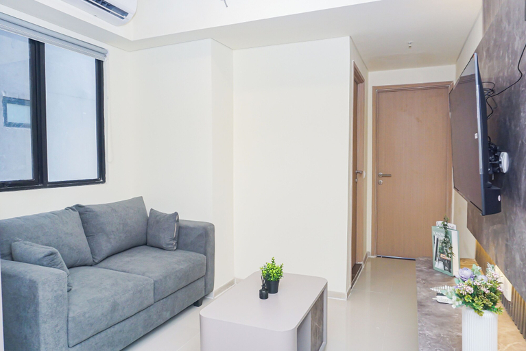 Living room 3, Trendy And Comfortable 2Br At Apartment Meikarta District 2, Cikarang