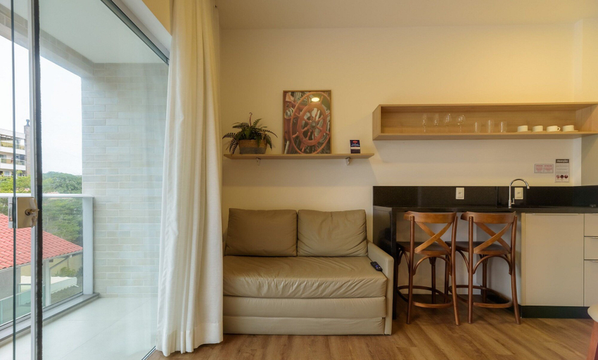 Living area, Full Studio 350m From the Sea Bombinhas Vec114, Bombinhas
