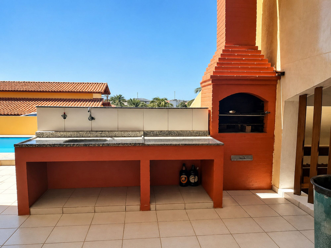 BBQ/picnic area, Casa Estrela Cond Fechado c Piscina - RJ, Cabo Frio