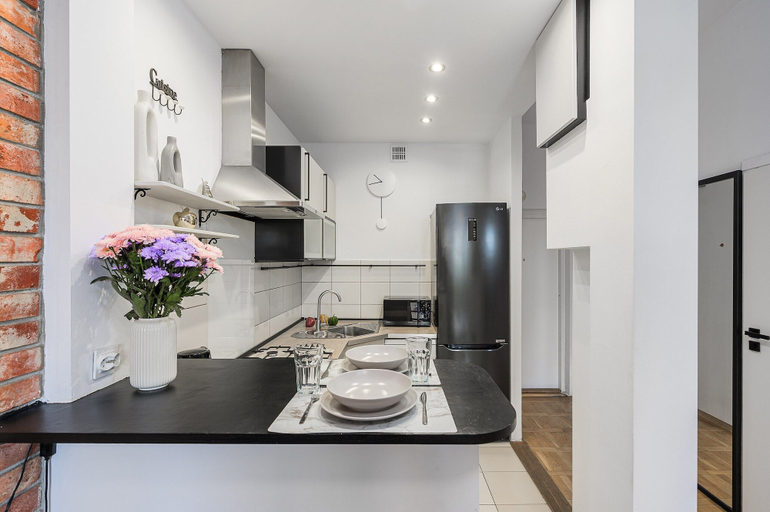 Private kitchen 5, Lumina 2-room Apart near Warsaw Center, Warsaw