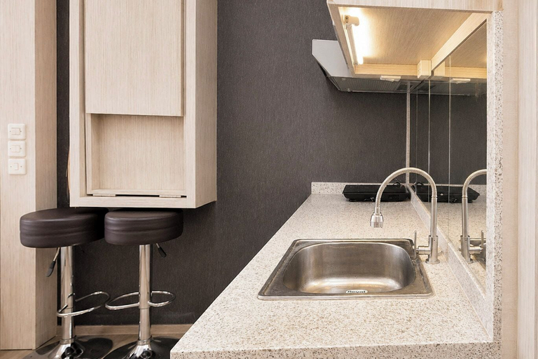Private kitchen 3, Great Deal Studio At Apartment Candiland, Semarang
