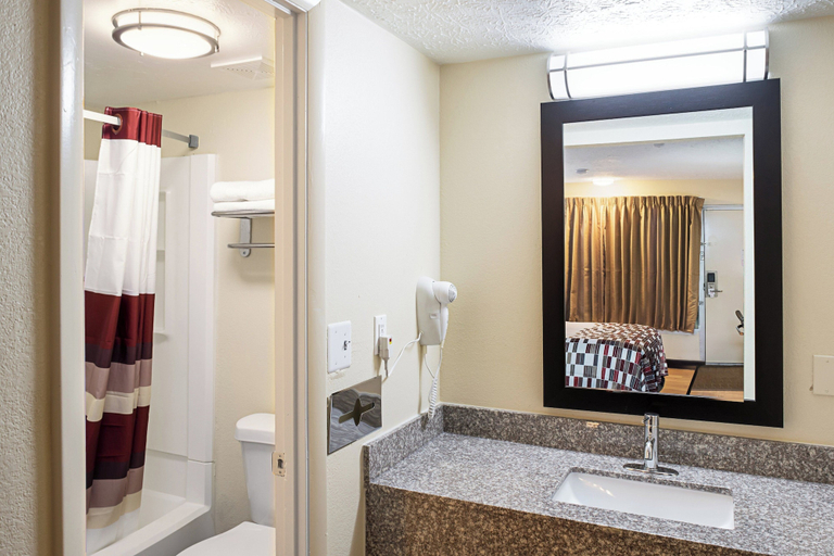 Bathroom 4, Red Roof Inn Indianapolis East, Indianapolis