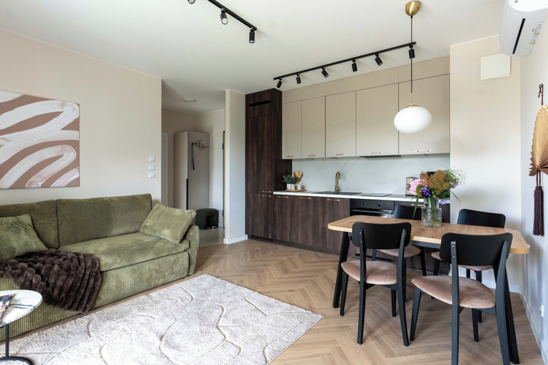 Living area 3, Faro Premium Apartment with Parking, Gdańsk City