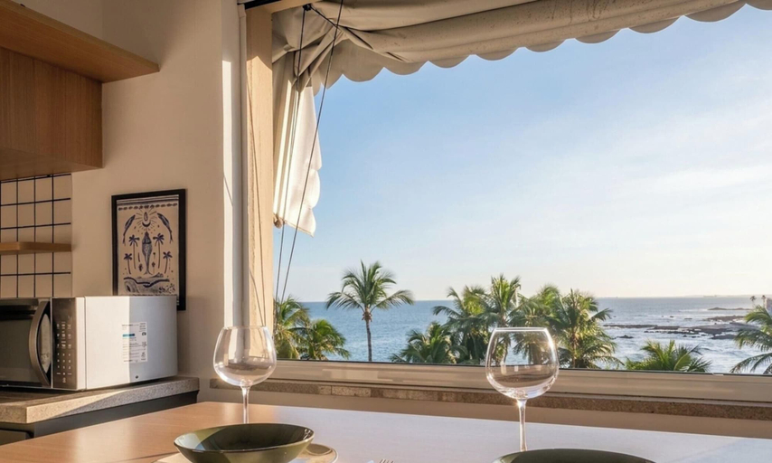 Dining, Apt w/ Ocean View 100 m From the Beach Eia0409, Salvador